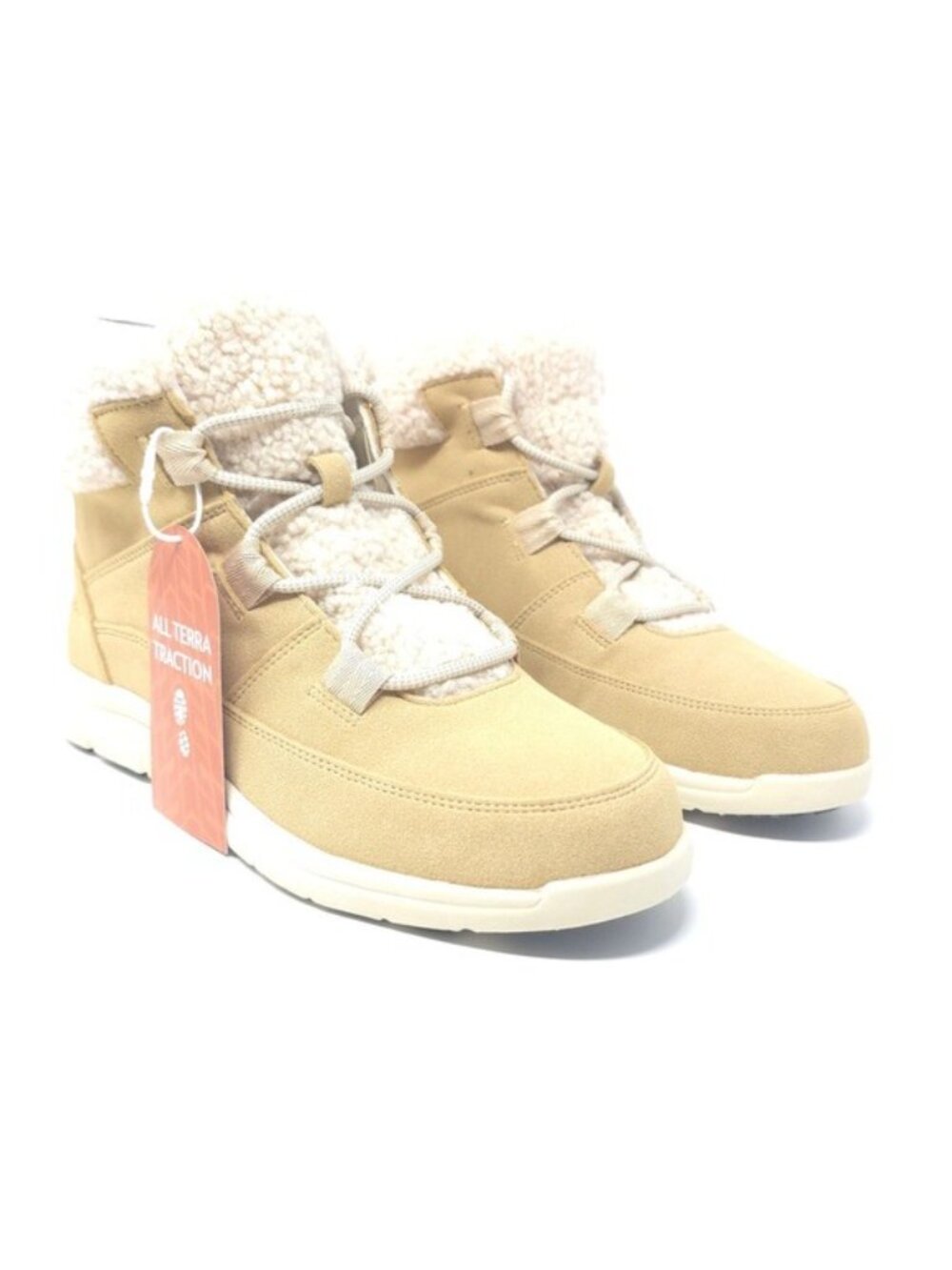 JBU Freeze Lace Up Casual Ankle Winter Boot Beige 9.5 - Picture 2 of 9